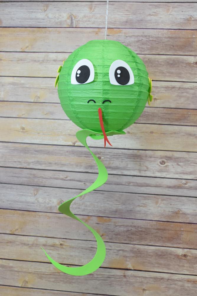 8" Paper Lantern Animal Face DIY Kit - Snake (Kid Craft Project) - AsianImportStore.com - B2B Wholesale Lighting & Decor since 2002