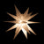 20" White Moravian Weatherproof Star Lantern Lamp, Multi-Point Hanging Decoration (Shade Only)