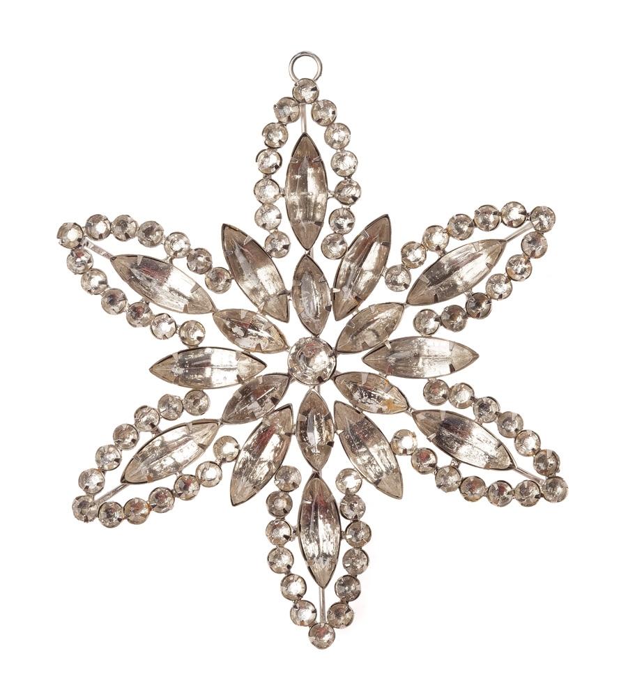 6.25" Elin Snowflake Rhinestone Ornament Christmas Decoration - AsianImportStore.com - B2B Wholesale Lighting and Decor