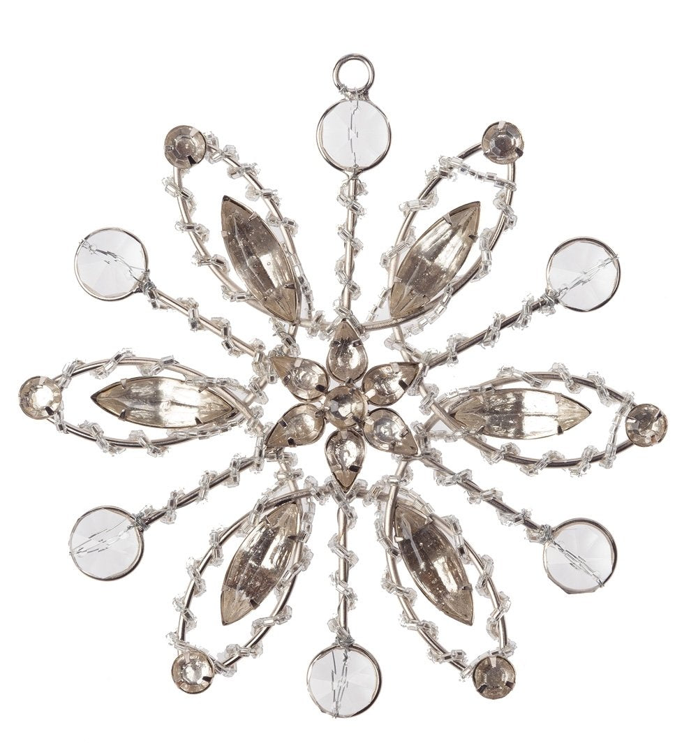 5.75" Erica Snowflake Rhinestone Ornament Christmas Decoration - AsianImportStore.com - B2B Wholesale Lighting and Decor