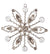 5.75" Erica Snowflake Rhinestone Ornament Christmas Decoration - AsianImportStore.com - B2B Wholesale Lighting and Decor