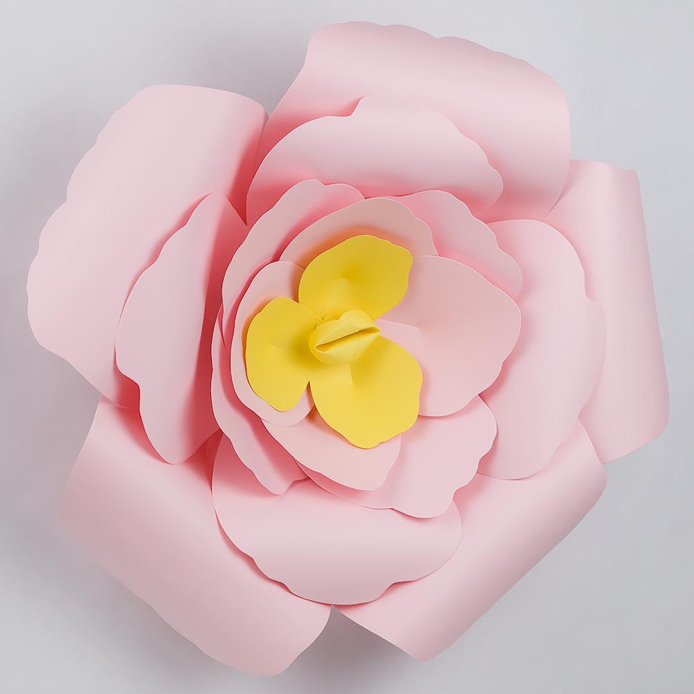 Giant 16" Light Pink Rose Paper Flower Backdrop Wall Decor, 3D Premade (12 PACK) - AsianImportStore.com - B2B Wholesale Lighting and Décor