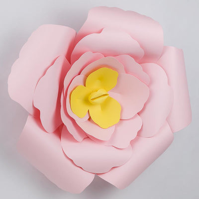 Giant 16" Light Pink Rose Paper Flower Backdrop Wall Decor, 3D Premade (12 PACK) - AsianImportStore.com - B2B Wholesale Lighting and Décor