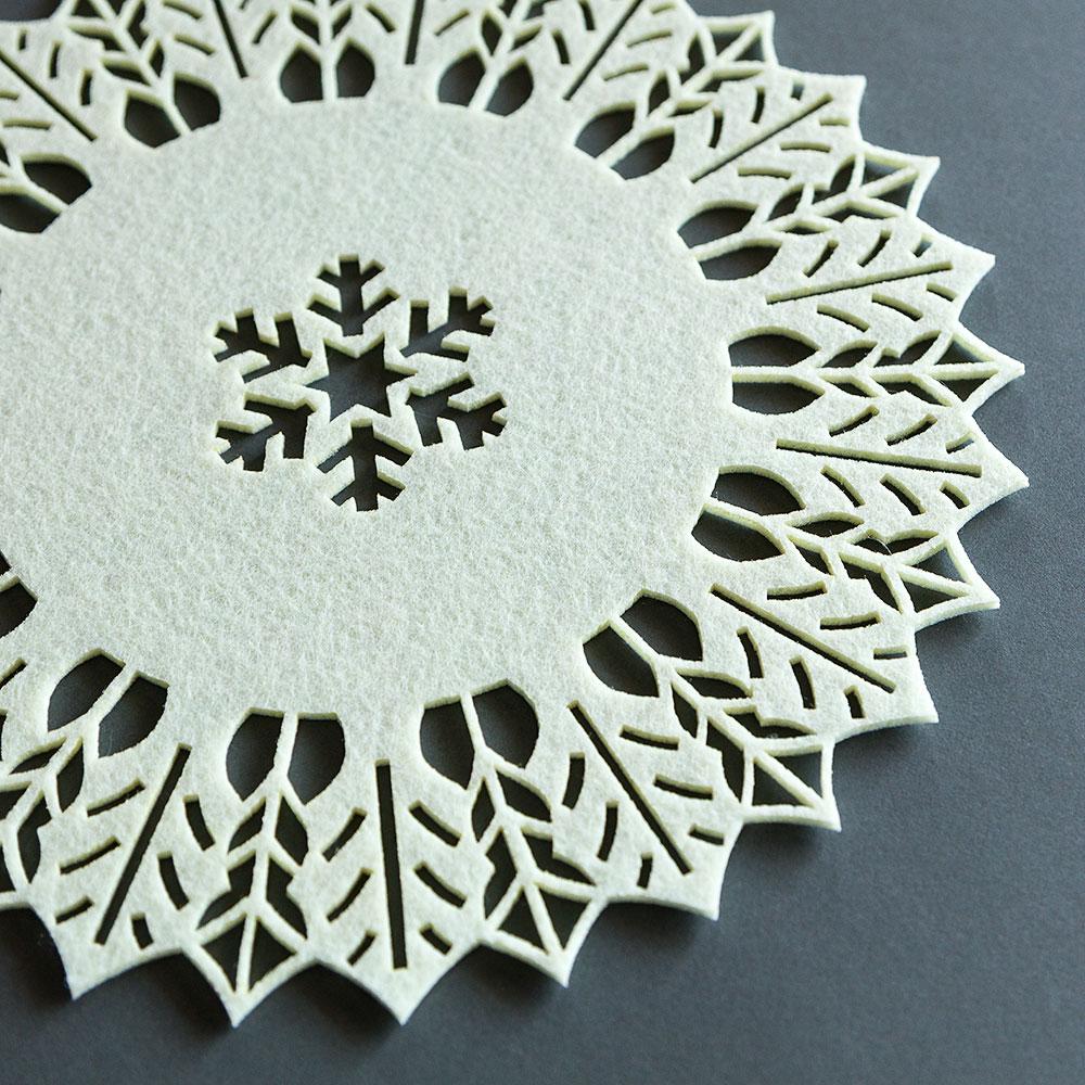 11inch Glitter Snowflake Silver