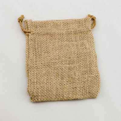 4 x 6" Burlap Style Fabric Favor Gift Pouch / Goodie Bag w/ Jute Pull String - AsianImportStore.com - B2B Wholesale Lighting and Decor
