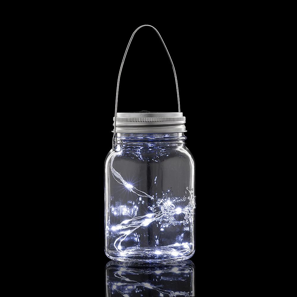 BULK PACK (6) Fantado Regular Mouth Clear Mason Jar Lights w/ Hanging White Fairy LED Kit - AsianImportStore.com - B2B Wholesale Lighting and Decor