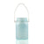 Fantado Regular Mouth Frozen Blue Mason Jar Luminaria Light w/ Hanging Cool White Fairy LED Kit - AsianImportStore.com - B2B Wholesale Lighting and Decor