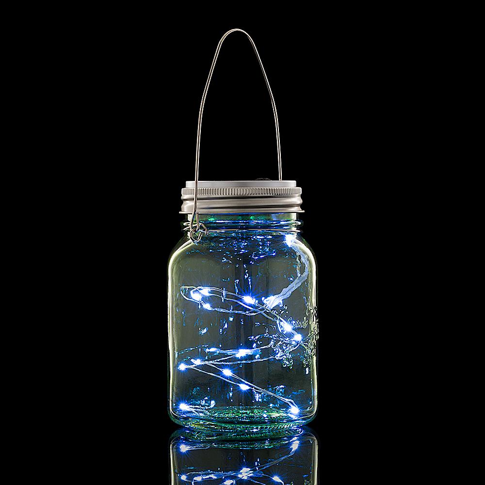 BULK PACK (6) Fantado Regular Mouth Lights Lime Mason Jar Lights w/ Hanging White Fairy LED Kit - AsianImportStore.com - B2B Wholesale Lighting and Decor