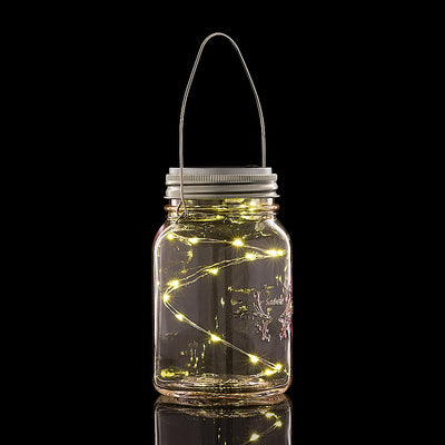 BULK PACK (6) Fantado Regular Mouth Lights Pink Mason Jar Lights w/ Hanging Warm White Fairy LED Kit - AsianImportStore.com - B2B Wholesale Lighting and Decor