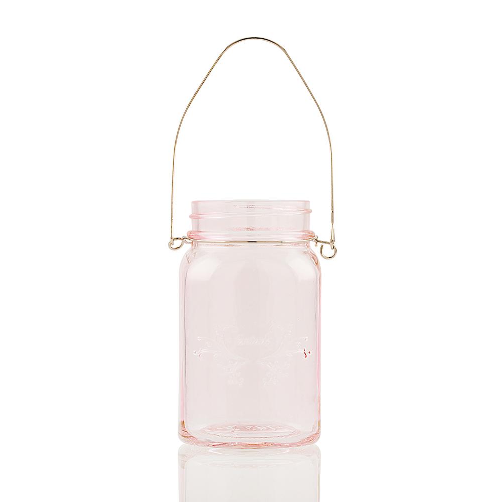 Fantado Regular Mouth Light Pink Mason Jar w/ Hanging Warm White LED Fairy Light Kit (Battery Powered) - AsianImportStore.com - B2B Wholesale Lighting and Decor