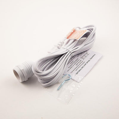 11FT Single Socket White Commercial Grade Outdoor Pendant Light Lamp Cord - AsianImportStore.com - B2B Wholesale Lighting & Decor since 2002
