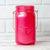 SINGLE Fantado Wide Mouth Frosted Fuchsia / Hot Pink Mason Jar w/ Handle, 32oz - AsianImportStore.com - B2B Wholesale Lighting and Decor