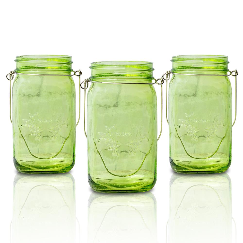 (24-Pack Master Case) Fantado Regular Mouth Light Lime Mason Jar with Handle, 16oz / 1 Pint - AsianImportStore.com - B2B Wholesale Lighting and Decor