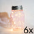 BULK PACK (6) Fantado Wide Mouth Lights Pink Mason Jar Lights w/ Hanging Warm White Fairy LED Kit - AsianImportStore.com - B2B Wholesale Lighting and Decor