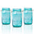 (24-Pack Master Case) Fantado Wide Mouth Water Blue Mason Jar w/ Handle, 32oz - AsianImportStore.com - B2B Wholesale Lighting and Decor