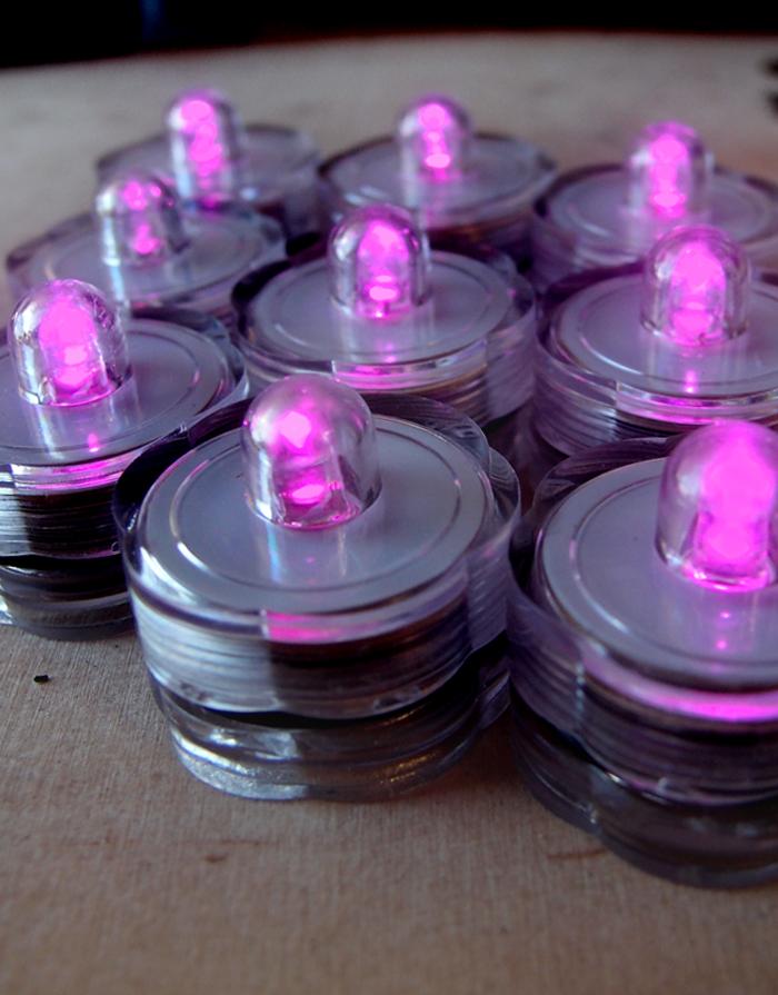 Pink LED Submersible Waterproof Flower Floral Tea Lights (12 PACK) - AsianImportStore.com - B2B Wholesale Lighting and Decor