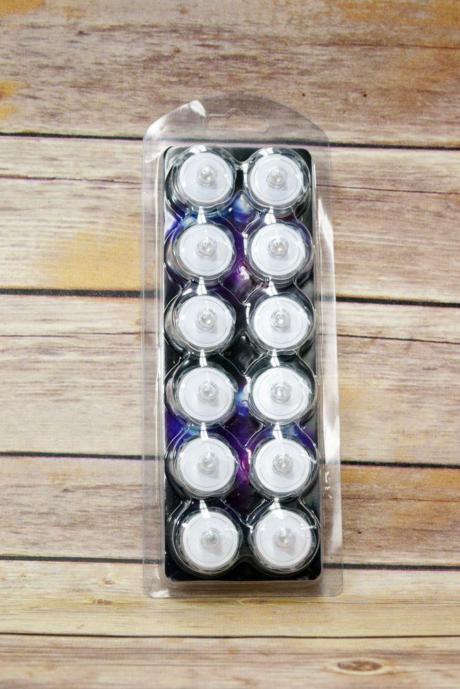 White LED Submersible Waterproof Flower Floral Tea Lights (Twist On/Off) (12 Pack) - AsianImportStore.com - B2B Wholesale Lighting and Decor