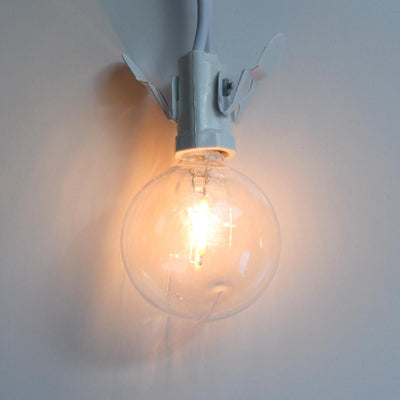 10-Pack LED Filament G50 Globe Shatterproof Light Bulb, Dimmable, 1W,  E12 Candelabra Base