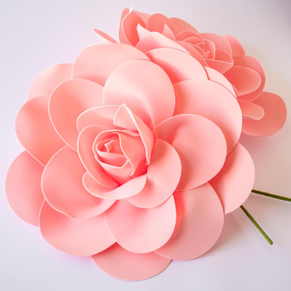 Giant 16" Blush Ranunculus Foam Flower Backdrop Wall Decor, 3D Premade (2-PACK)  for Weddings, Photo Shoots, Birthday Parties and more - AsianImportStore.com - B2B Wholesale Lighting and Decor