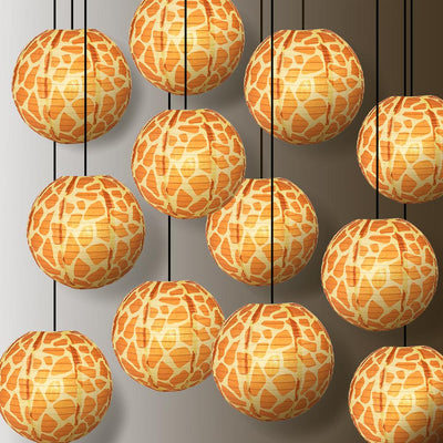 14" Giraffe Print Paper Lantern - AsianImportStore.com - B2B Wholesale Lighting and Decor