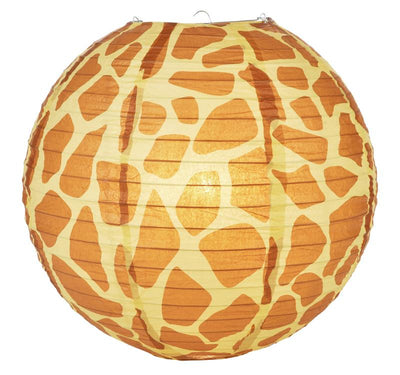 14" Giraffe Print Paper Lantern - AsianImportStore.com - B2B Wholesale Lighting and Decor