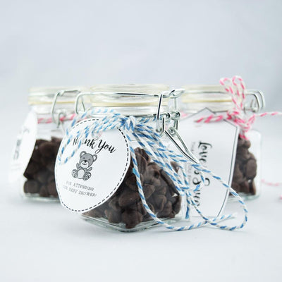 3" Square Apothecary Craft Glass Jar Party Favor with Hinged Clamp Lids (12 PACK) - AsianImportStore.com - B2B Wholesale Lighting and Decor