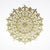 14.5" Gold Glitter Round Snowflake Hanging Christmas Holiday Decoration - AsianImportStore.com - B2B Wholesale Lighting and Decor