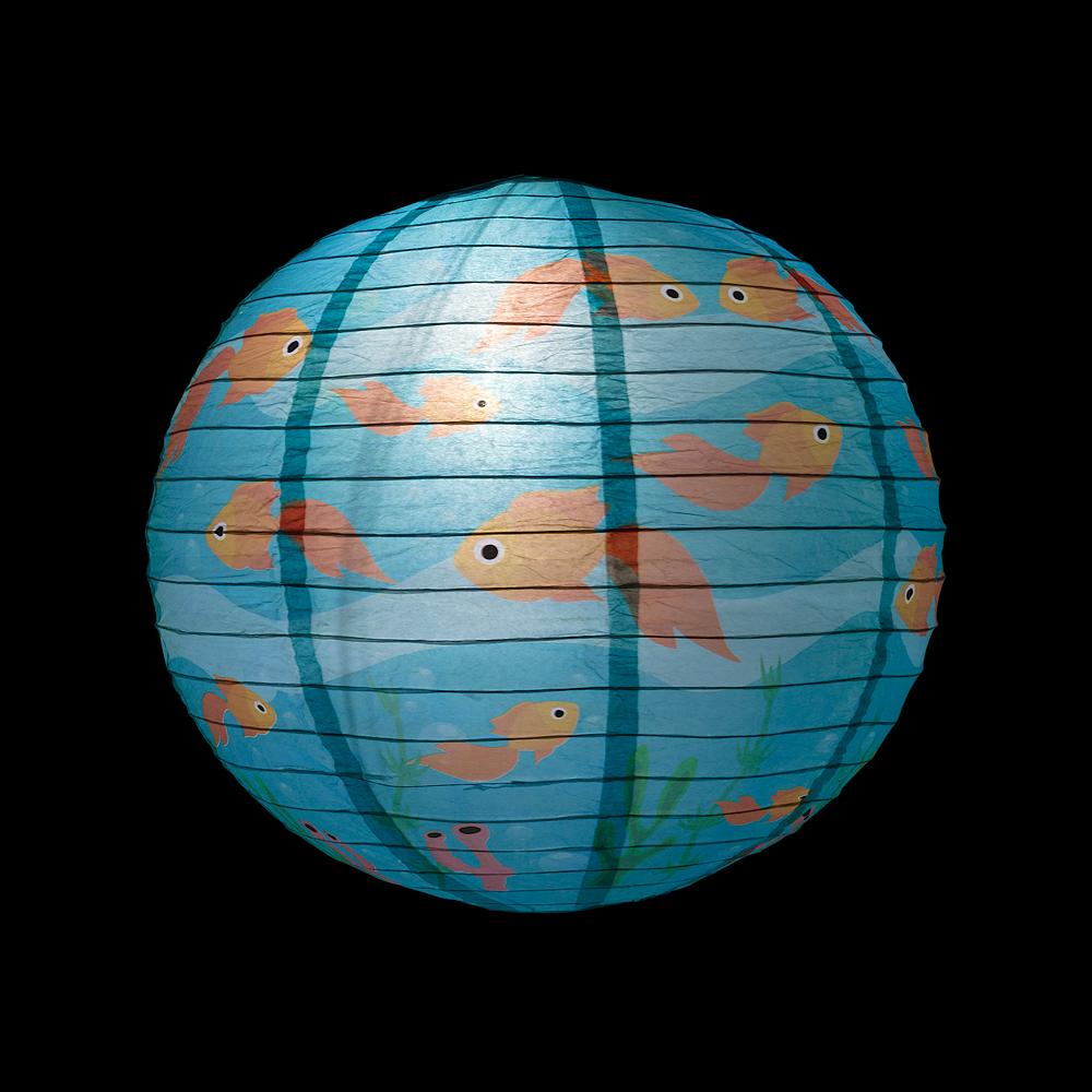 Gold Fish Paper Lantern - AsianImportStore.com - B2B Wholesale Lighting and Decor