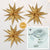 3-PACK + Cord | Gold Glitter Moravian Multi-Point 24" Illuminated Paper Star Lanterns and Lamp Cord Hanging Decorations - AsianImportStore.com - B2B Wholesale Lighting and Decor