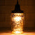 Fantado Gold Mercury Glass Mason Jar Pendant Light Kit, Wide Mouth, Black Cord, 15FT - AsianImportStore.com - B2B Wholesale Lighting and Decor