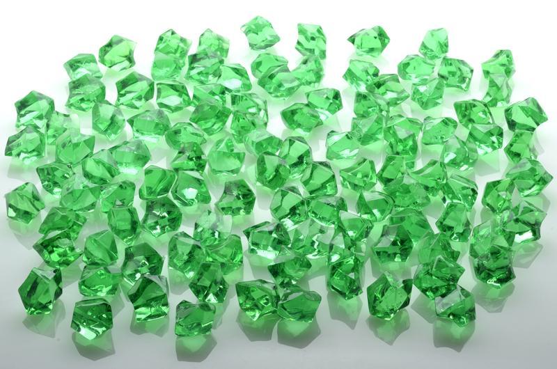 Grass Greenery Colored Gemstones Acrylic Crystal Wedding Table Confetti Party Vase Filler (3/4 lb Bag) (46 PACK) - AsianImportStore.com - B2B Wholesale Lighting and Décor