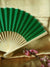 BULK PACK (50) 9" Grass Greenery Silk Hand Fans for Weddings - AsianImportStore.com - B2B Wholesale Lighting and Decor