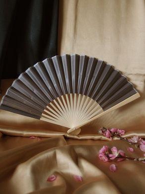 BULK PACK (50) 9" Gray / Grey Silk Hand Fans for Weddings - AsianImportStore.com - B2B Wholesale Lighting and Decor