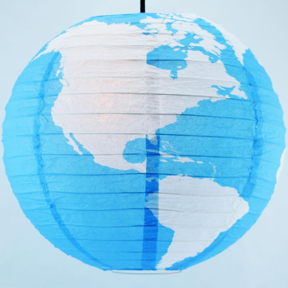 Paper hanging globe decorations deals