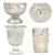 Vintage Glam Mercury Glass Tealight Votive Candle Holders (Silver, Set of 4, Assorted Designs and Sizes) - Weddings, Events, Parties, and Home Décor - AsianImportStore.com - B2B Wholesale Lighting & Decor since 2002