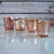 Vintage Chic Mercury Glass Tealight Votive Candle Holders (Rose Gold Pink, Set of 4, Assorted Designs and Sizes) - AsianImportStore.com - B2B Wholesale Lighting & Decor since 2002