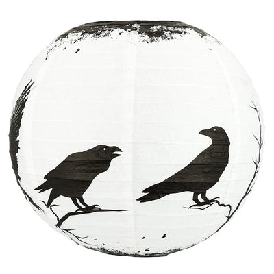 Halloween 12-Piece Black Crows Paper Lantern Party Pack Set, Assorted Hanging Decoration - AsianImportStore.com - B2B Wholesale Lighting and Decor