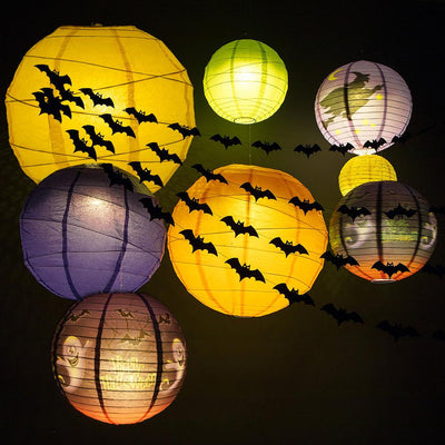 Ultimate 18-pc Halloween Party Pack Decoration Combo Set w/ 8 Lantern Lights - AsianImportStore.com - B2B Wholesale Lighting and Decor