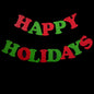 Happy Holidays Party Paper Letter Garland Banner (10FT) (20 PACK) - AsianImportStore.com - B2B Wholesale Lighting and Décor