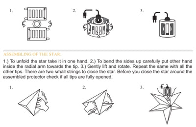 Bulb Protector Cage for 24" Star Lanterns, Plastic (5-PACK) - AsianImportStore.com - B2B Wholesale Lighting and Decor