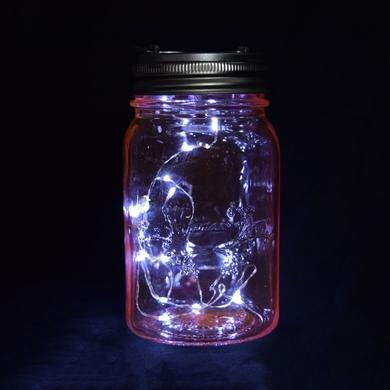 BULK PACK (6) Fantado Wide Mouth Lights Pink Mason Jar Lights w/ Hanging Cool White Fairy LED Kit - AsianImportStore.com - B2B Wholesale Lighting and Decor
