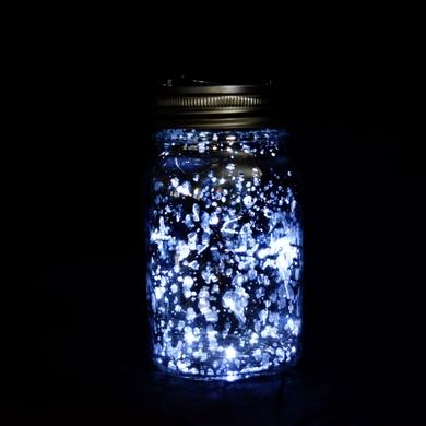 BULK PACK (6) Fantado Wide Mouth Silver Mercury Glass Mason Jar Lights w/ Hanging Cool White Fairy LED Kit - AsianImportStore.com - B2B Wholesale Lighting and Decor