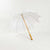 30" White Lace Cotton Fabric Parasol Umbrella w/ Metal Frame - AsianImportStore.com - B2B Wholesale Lighting and Decor