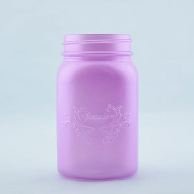 Fantado Frosted Lavender Mason Jar Pendant Light Kit, Regular Mouth, White Cord, 15FT - AsianImportStore.com - B2B Wholesale Lighting & Decor since 2002