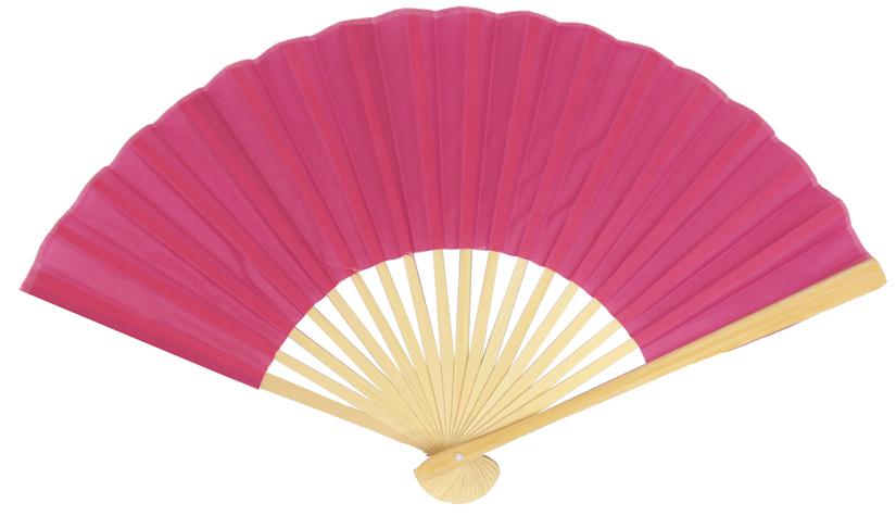 9" Fuchsia / Hot Pink Silk Hand Fans for Weddings (10 Pack) - AsianImportStore.com - B2B Wholesale Lighting and Decor