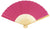 9" Fuchsia / Hot Pink Silk Hand Fans for Weddings (10 Pack) - AsianImportStore.com - B2B Wholesale Lighting and Decor