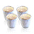 24 Pack | Vintage Mercury Glass Candle Holders (3-Inch, Caroline Design, Vertical Motif, Antique White) - For use with Tea Lights - Home Decor, Parties and Wedding Decorations - AsianImportStore.com - B2B Wholesale Lighting and Decor