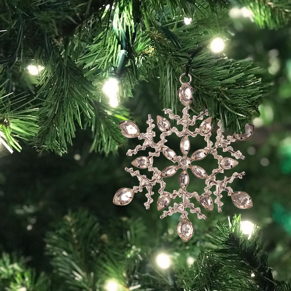 5" Ingrid Snowflake Rhinestone Ornament Christmas Decoration - AsianImportStore.com - B2B Wholesale Lighting and Decor