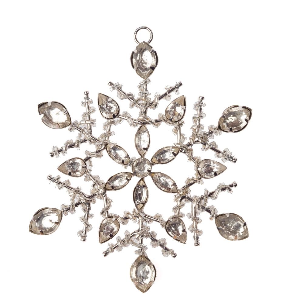 5" Ingrid Snowflake Rhinestone Ornament Christmas Decoration - AsianImportStore.com - B2B Wholesale Lighting and Decor