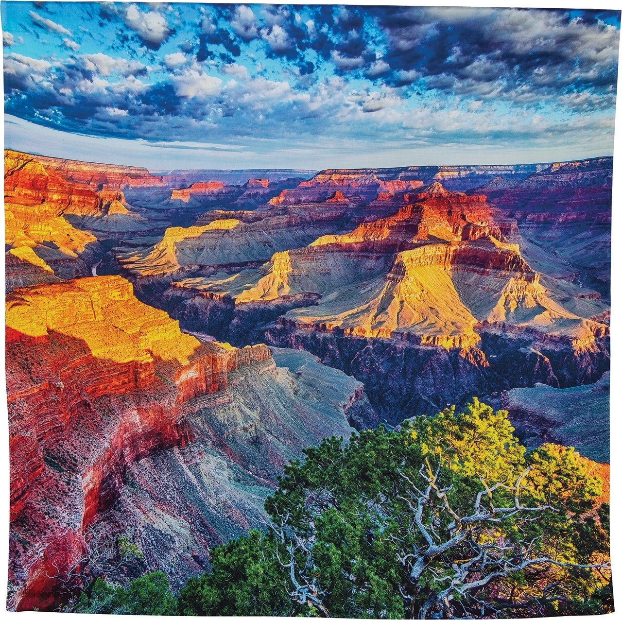 Grand Canyon Sunset Photo Tapestry and Hanging Wall Art (Extra Large, 4.8 x 4.8 Feet, 100% Cotton) - AsianImportStore.com - B2B Wholesale Lighting and Decor